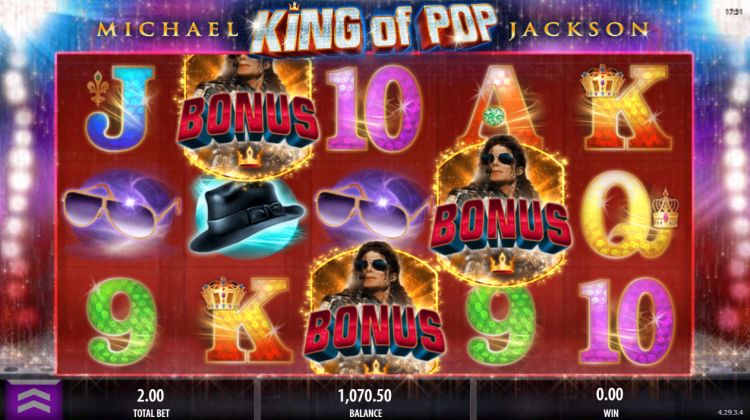 Michael Jackson king of pop slot