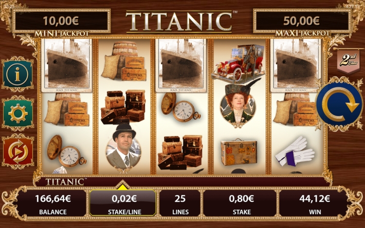 titanic slot bonus trigger