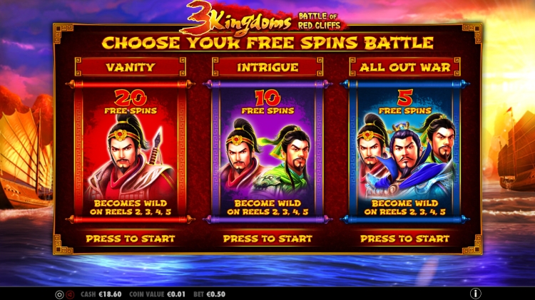 3 kingdoms slot pragmatic play free spins bonus