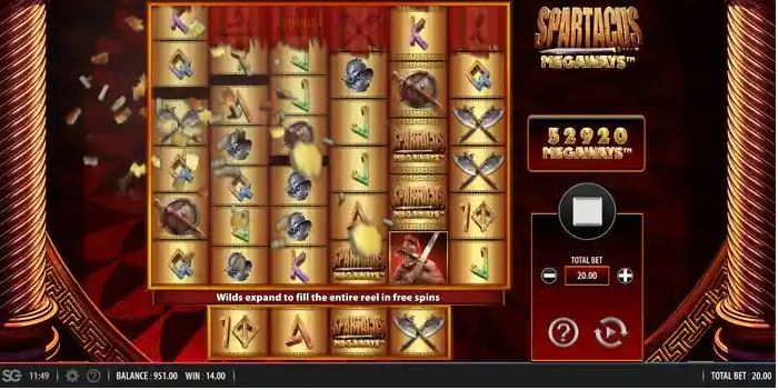 Spartacus Megaways by Williams Interactive