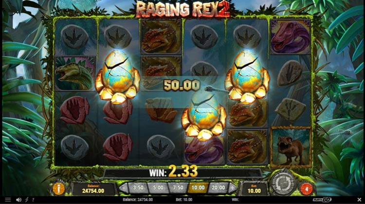 Raging Rex 2 Free Spins and Bonus Features